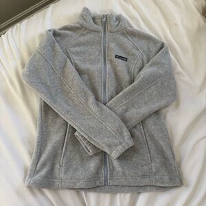 Columbia Light Gray Fleece Jacket